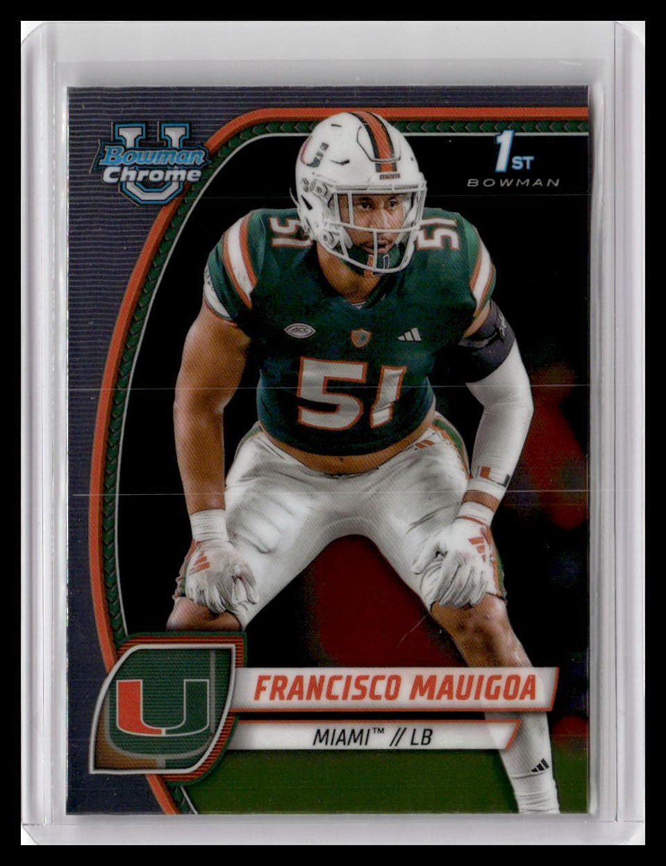 2024 Bowman University Chrome #30 Francisco Mauigoa
