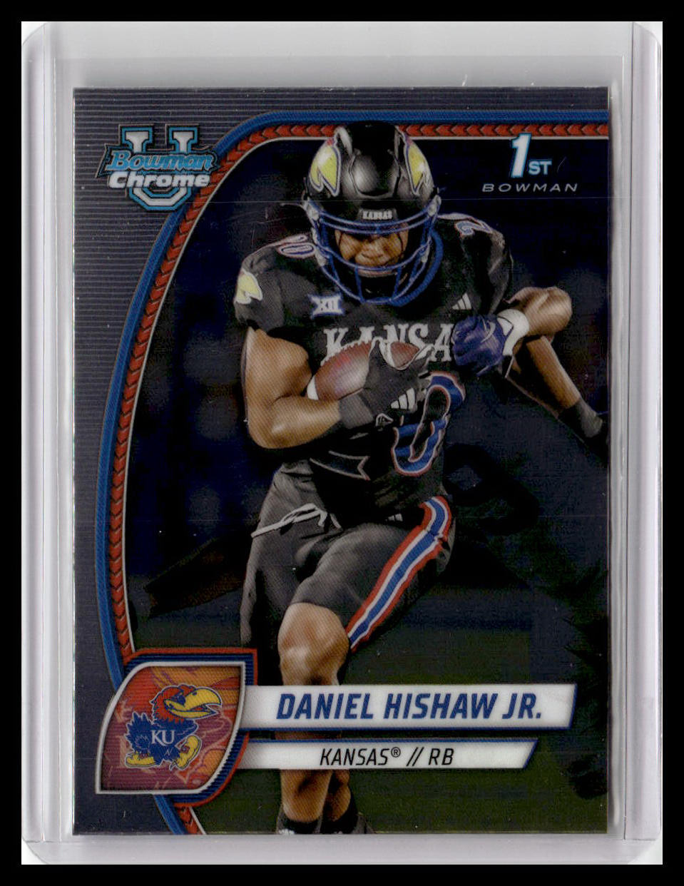 2024 Bowman University Chrome #52 Daniel Hishaw Jr.