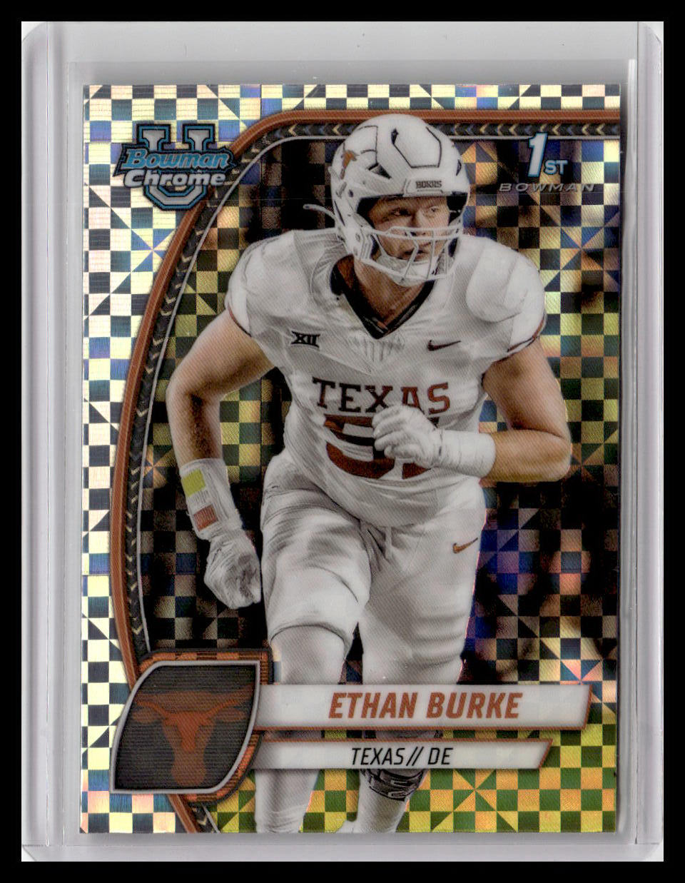2024 Bowman University Chrome #32 Ethan Burke X-Fractor
