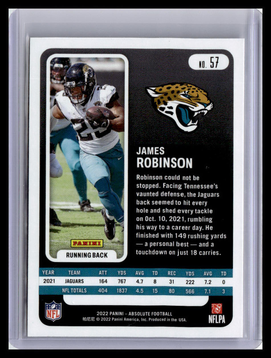 2022 Panini Absolute #57 James Robinson