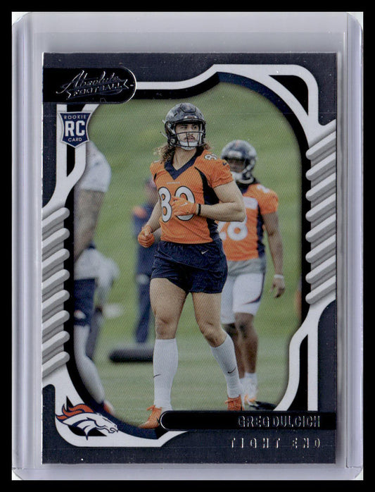 2022 Panini Absolute #163 Greg Dulcich