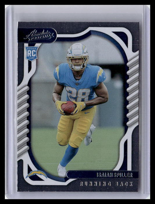 2022 Panini Absolute #116 Isaiah Spiller