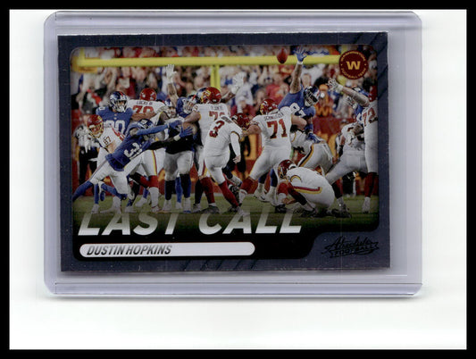 2022 Panini Absolute #LC-11 Dustin Hopkins Last Call