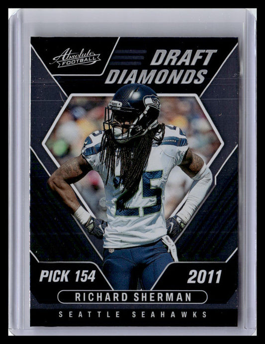 2022 Panini Absolute #DD-12 Richard Sherman Draft Diamonds