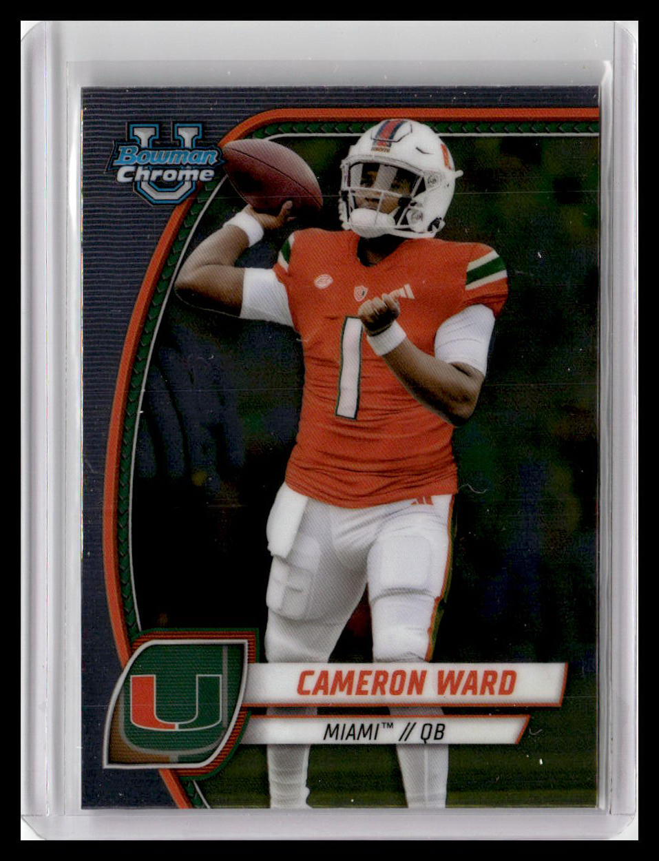 2024 Bowman University Chrome #38 Cameron Ward