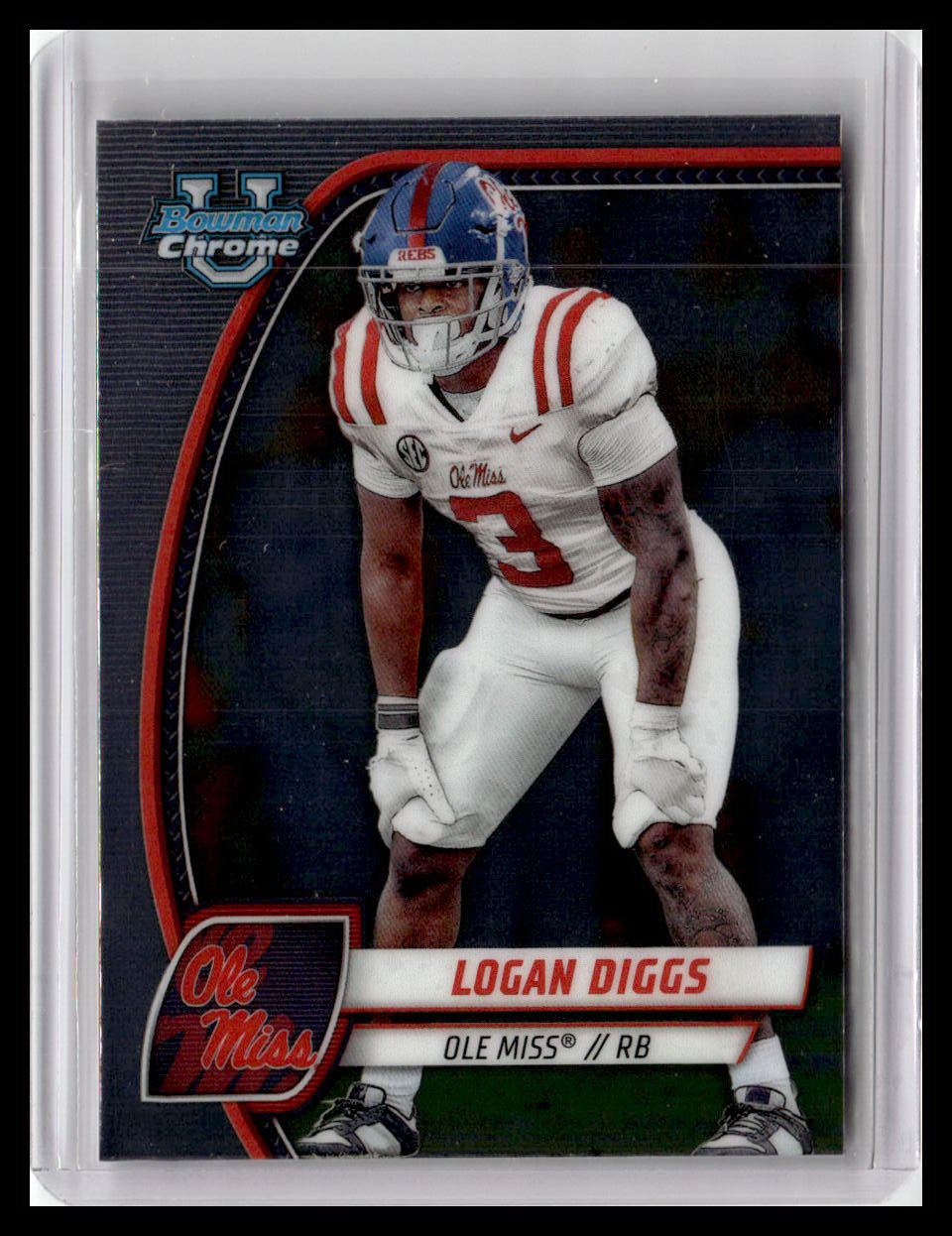 2024 Bowman University Chrome #121 Logan Diggs