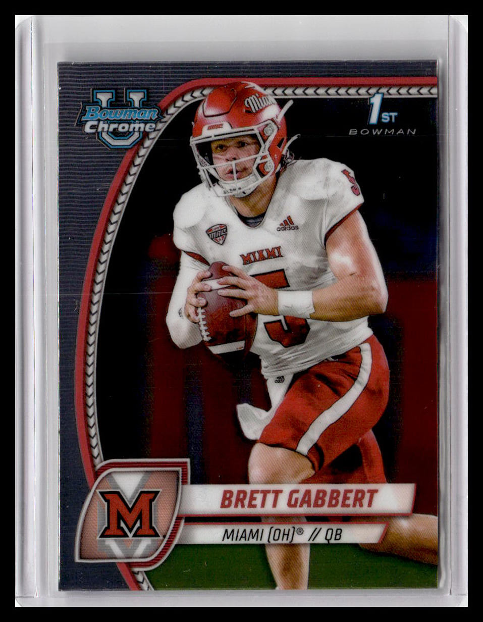 2024 Bowman University Chrome #27 Brett Gabbert
