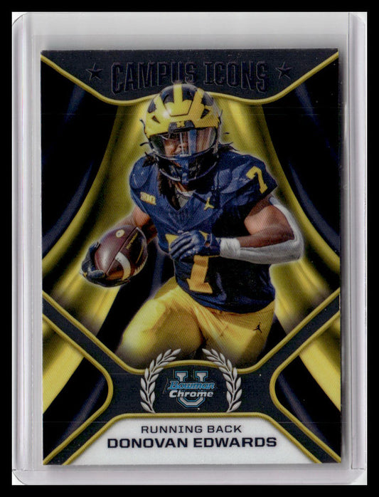 2024 Bowman University Chrome #CI-7 Donovan Edwards Campus Icons