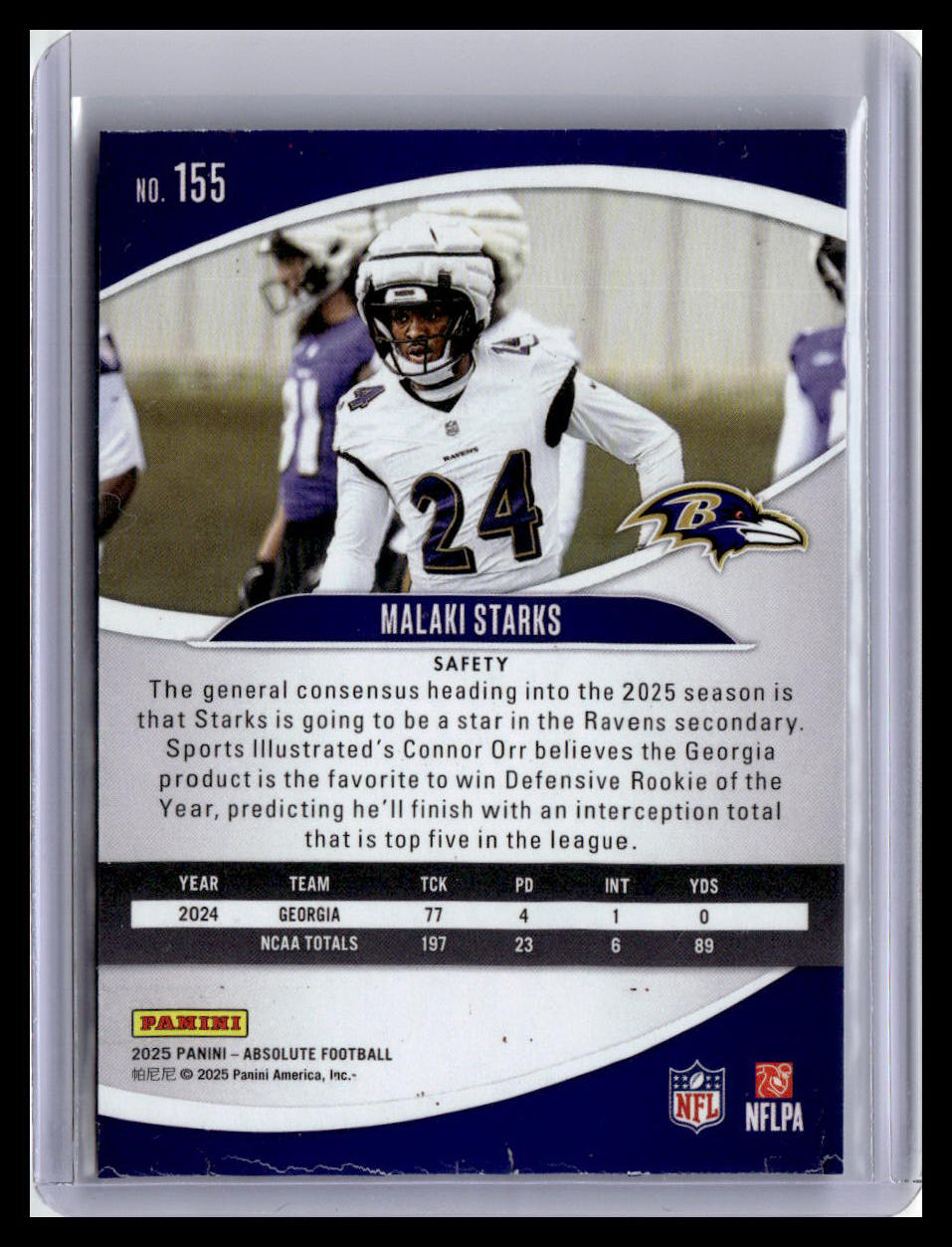 2025 Panini Absolute Countdown Calendar #155 Malaki Starks