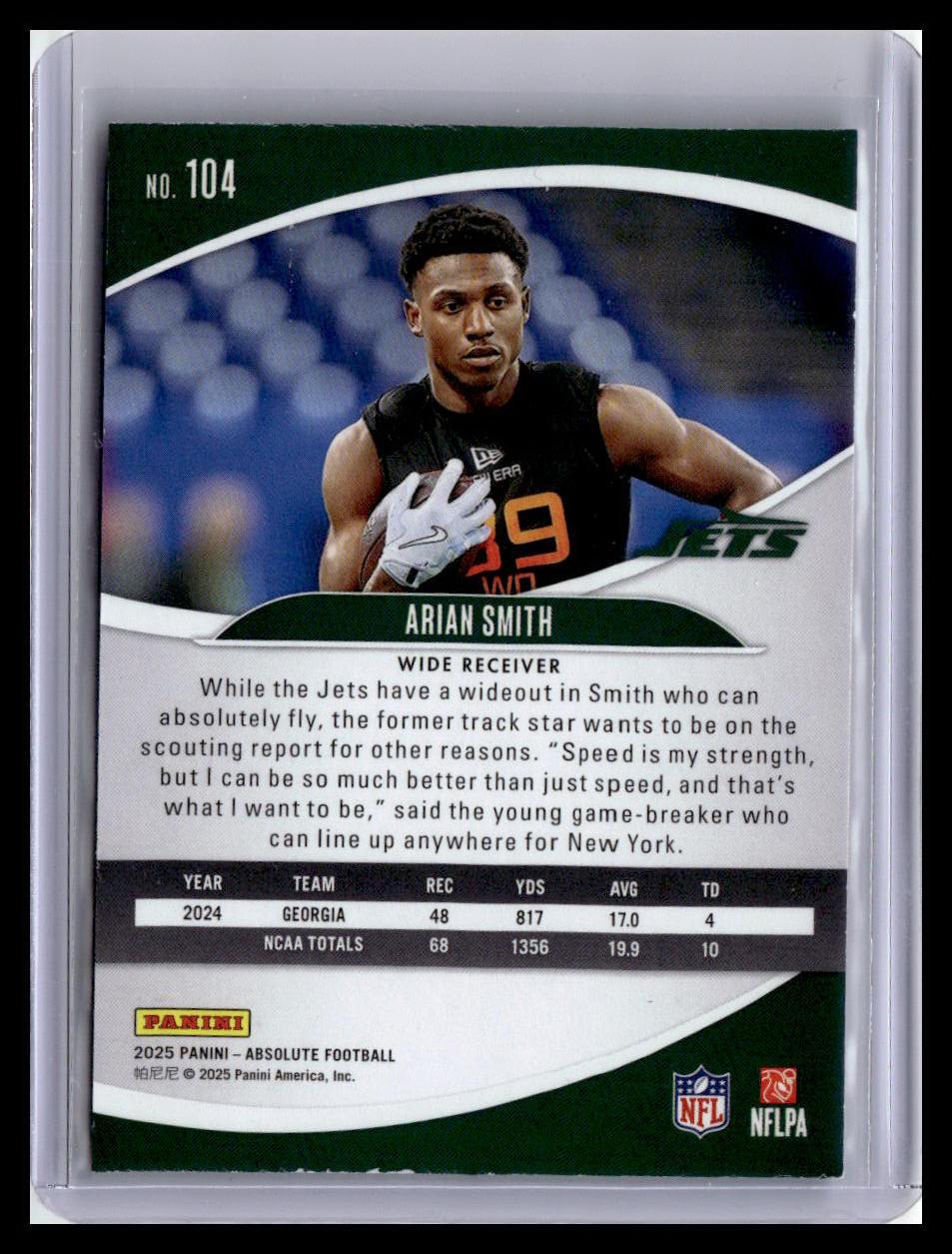 2025 Panini Absolute Countdown Calendar #104 Arian Smith