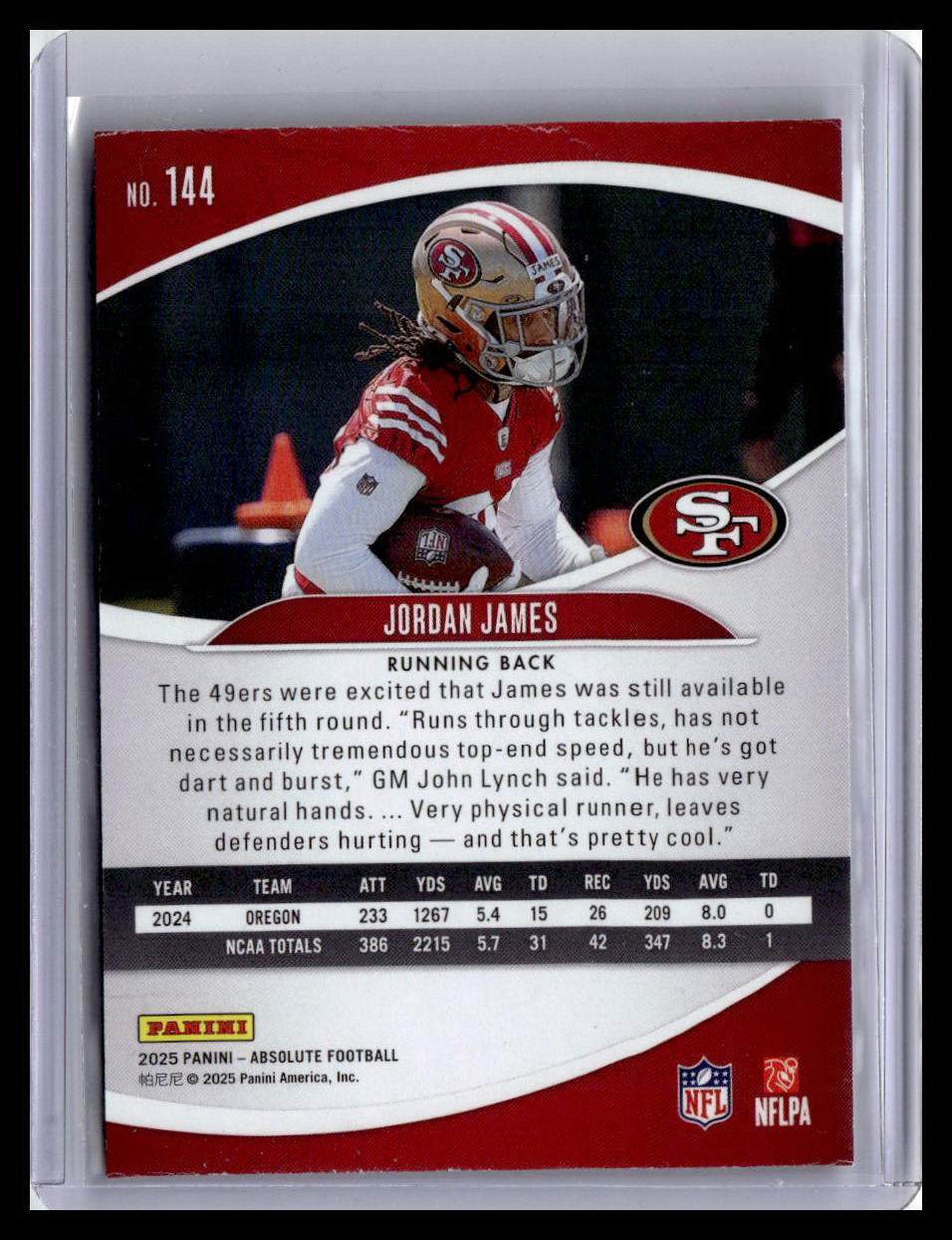 2025 Panini Absolute Countdown Calendar #144 Jordan James