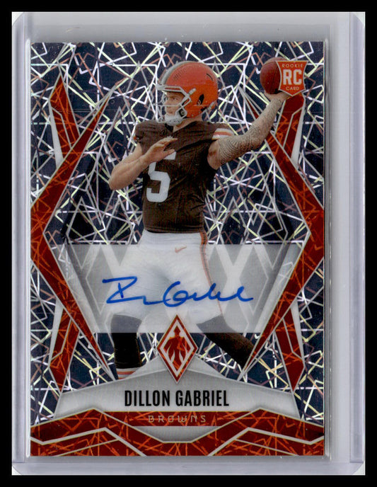 2025 Panini Phoenix #175 Dillon Gabriel Base Rookie Autographs Lazer Prizm