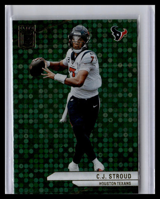 2024 Donruss Elite #50 C.J. Stroud Green Disco
