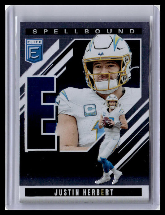 2022 Panini Playbook #35 Justin Herbert Purple