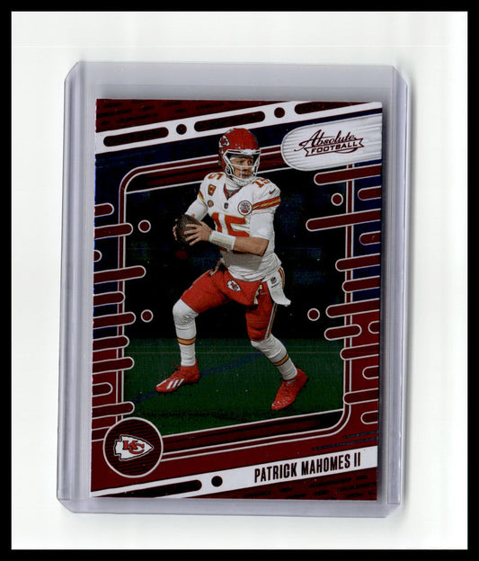2024 Panini Absolute #50 Patrick Mahomes II Red and Blue