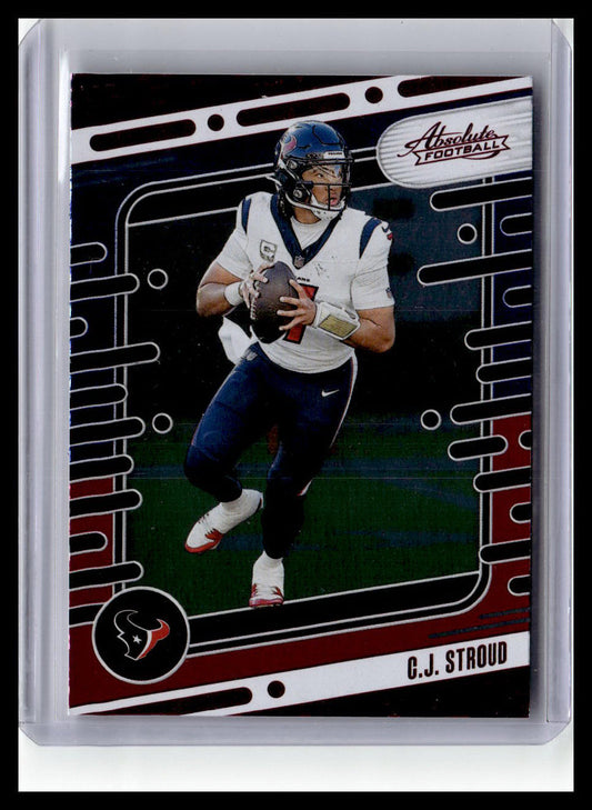 2024 Panini Absolute #41 C.J. Stroud Red and Blue