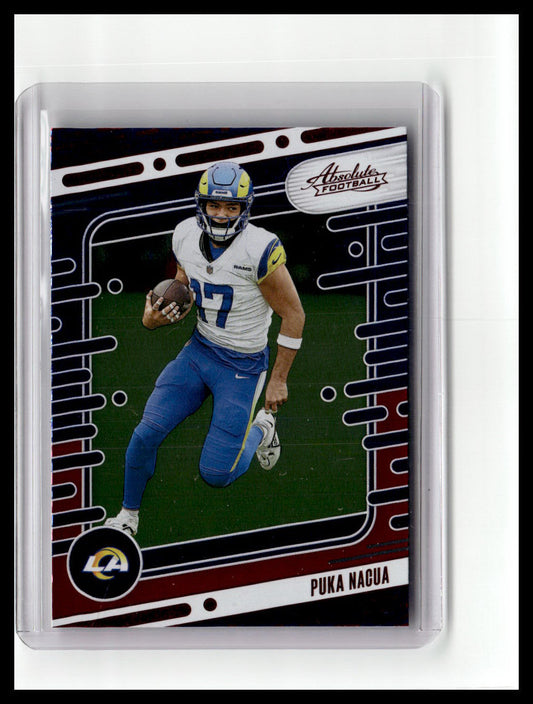2024 Panini Absolute #61 Puka Nacua Red and Blue