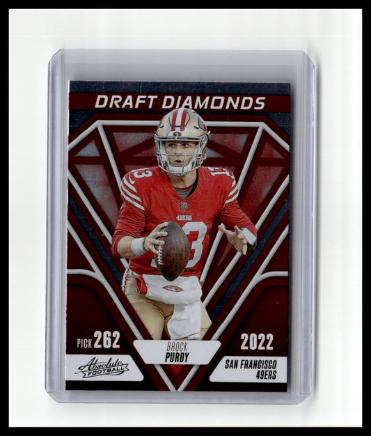 2023 Panini Absolute #DD-2 Brock Purdy Draft Diamonds