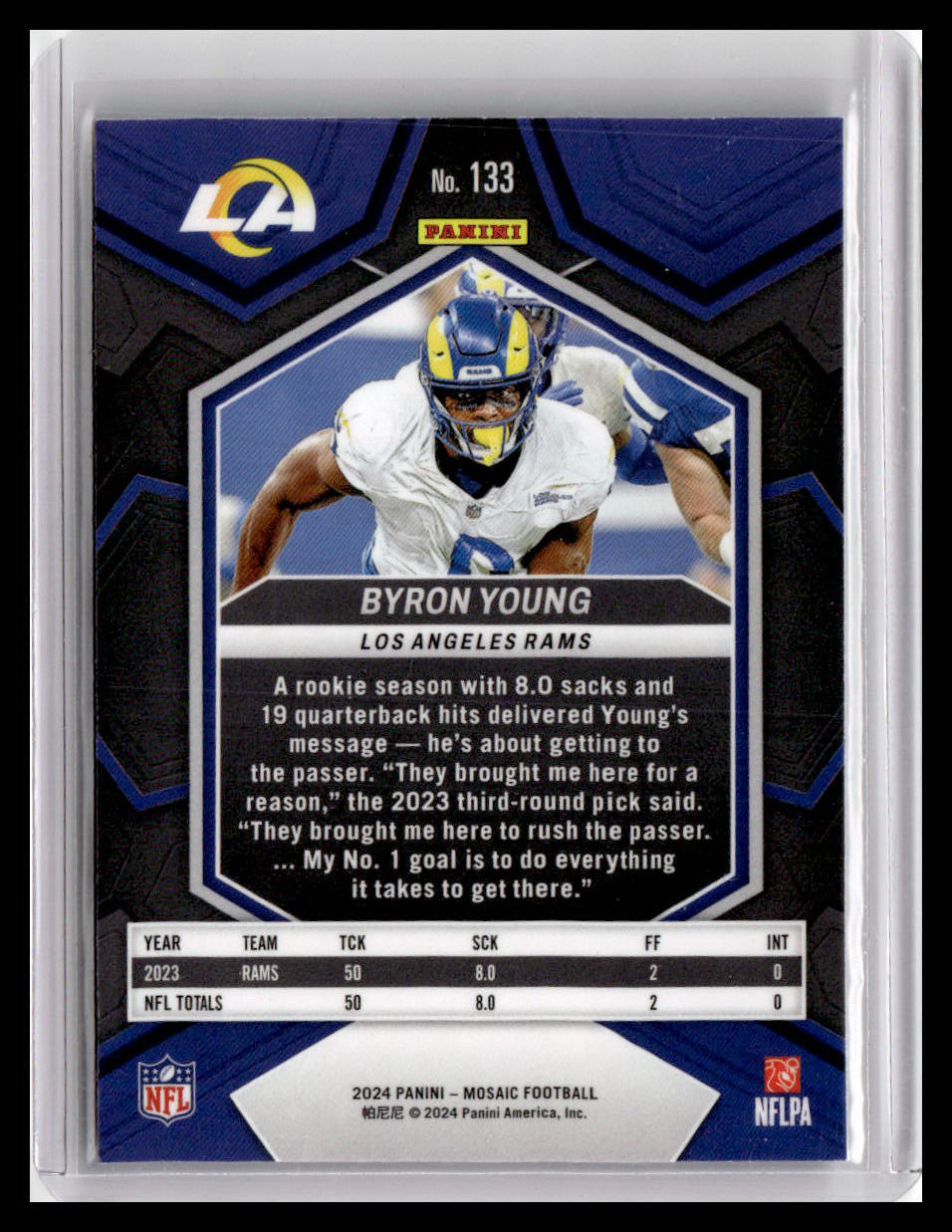 2024 Panini Mosaic #133 Byron Young