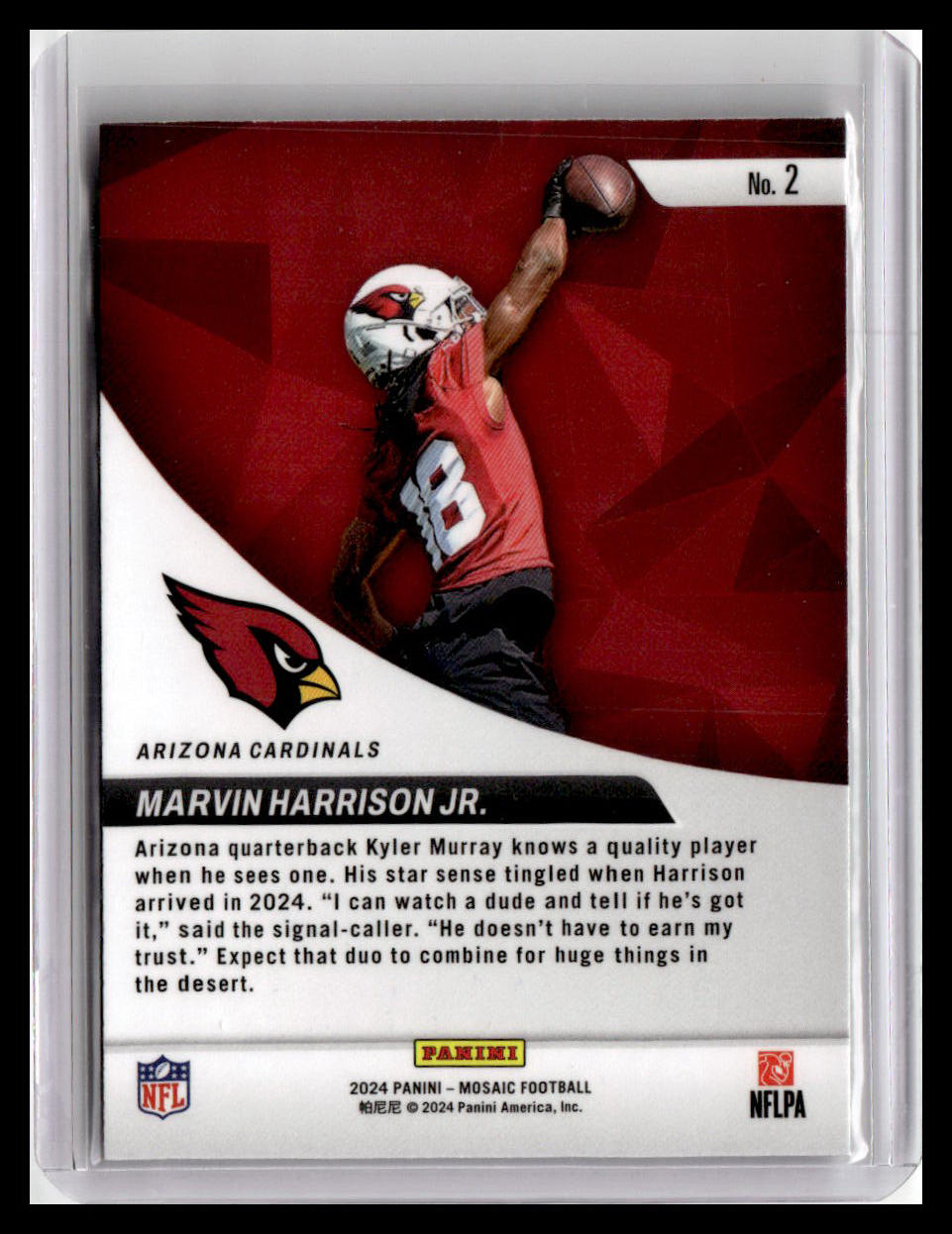 2024 Panini Mosaic #2 Marvin Harrison Jr. Elevate