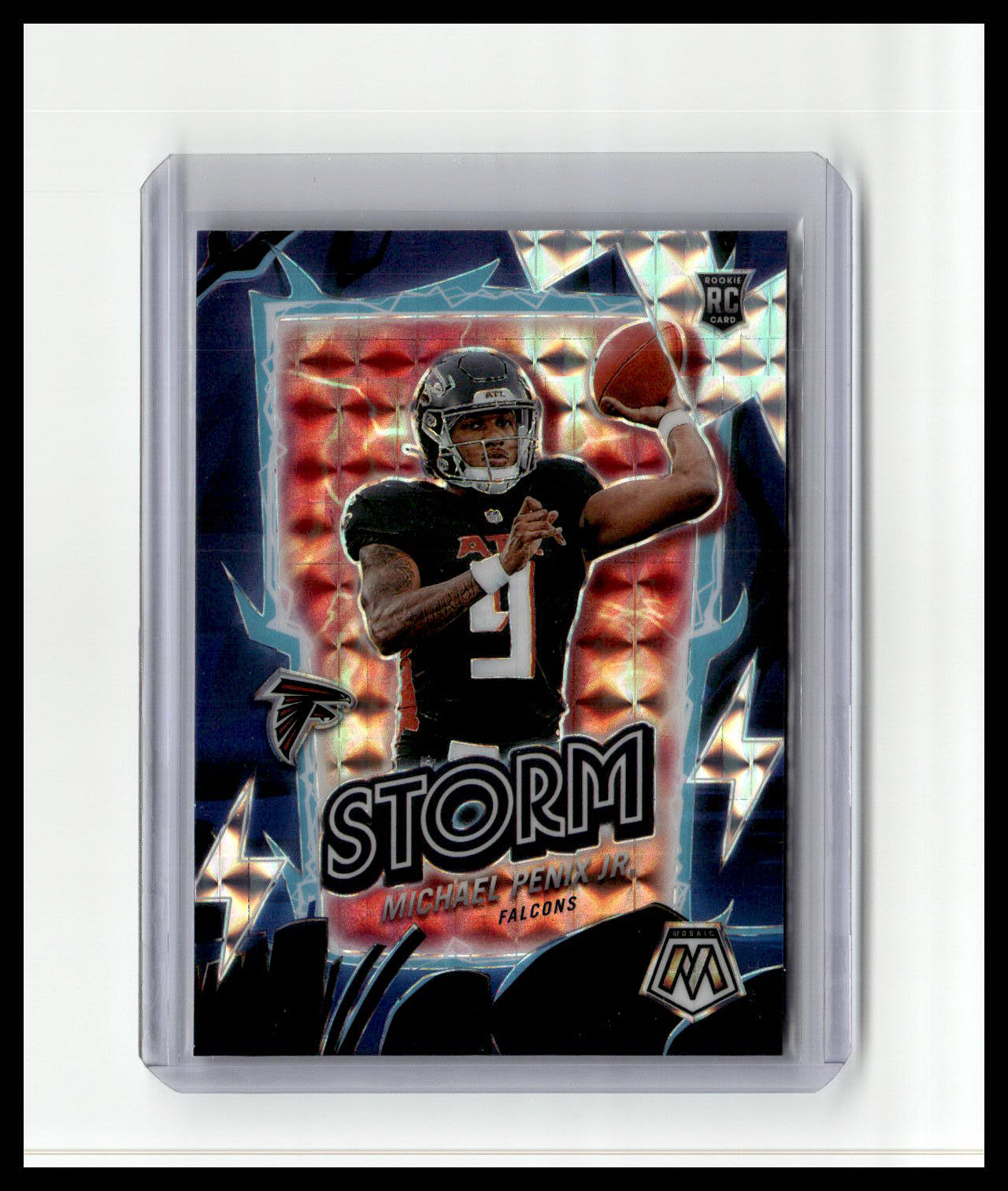 2024 Panini Mosaic #10 Michael Penix Jr. Storm Silver