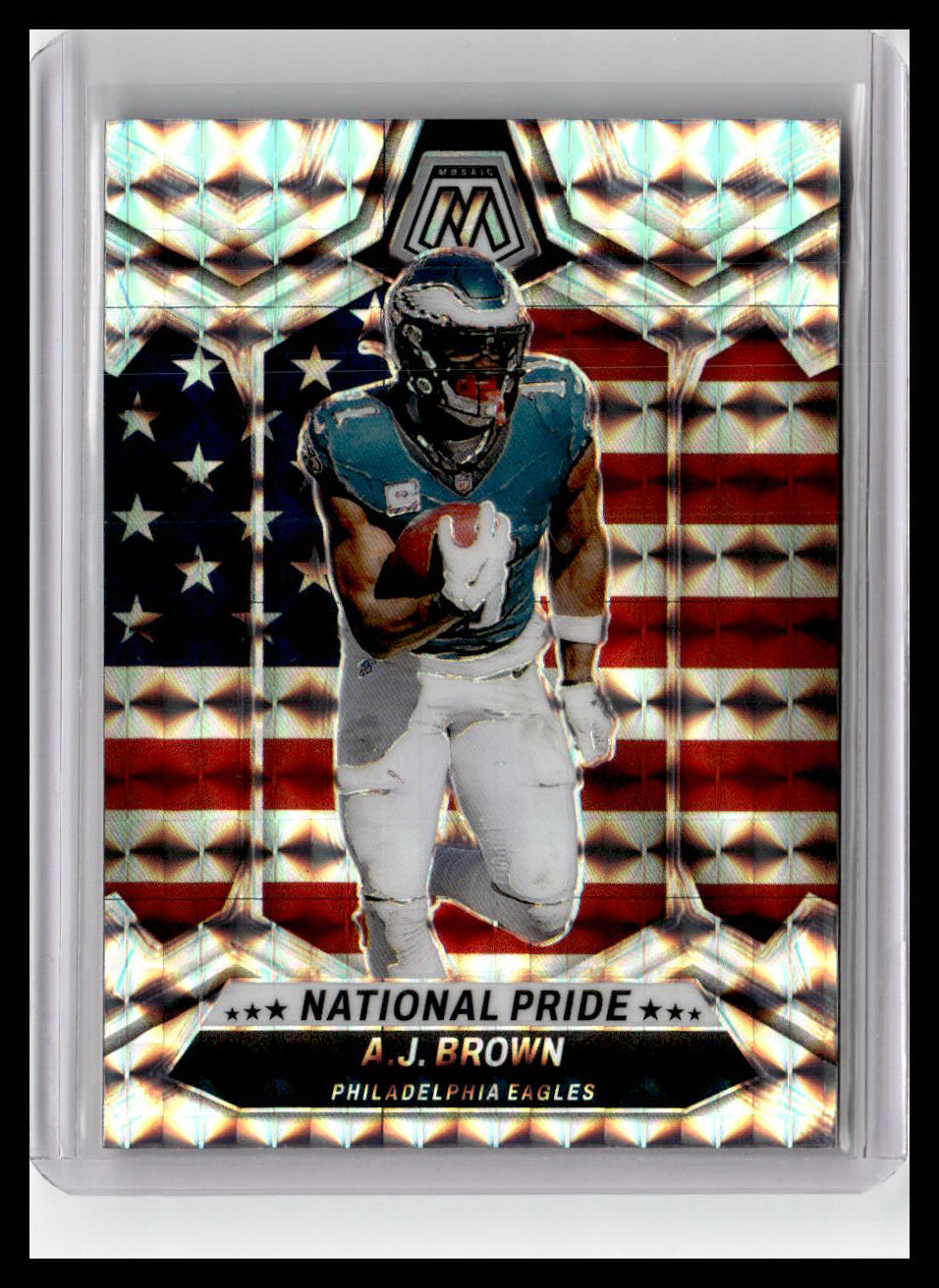 2024 Panini Mosaic #265 A.J. Brown Mosaic National Pride