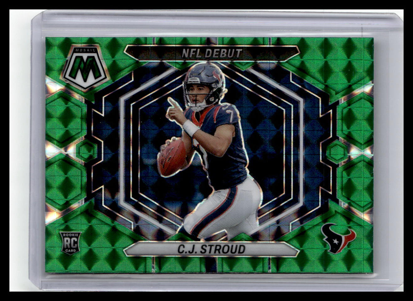 2023 Panini Mosaic #ND-3 C.J. Stroud Green Mosaic