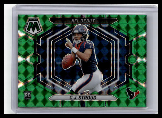 2023 Panini Mosaic #ND-3 C.J. Stroud Green Mosaic