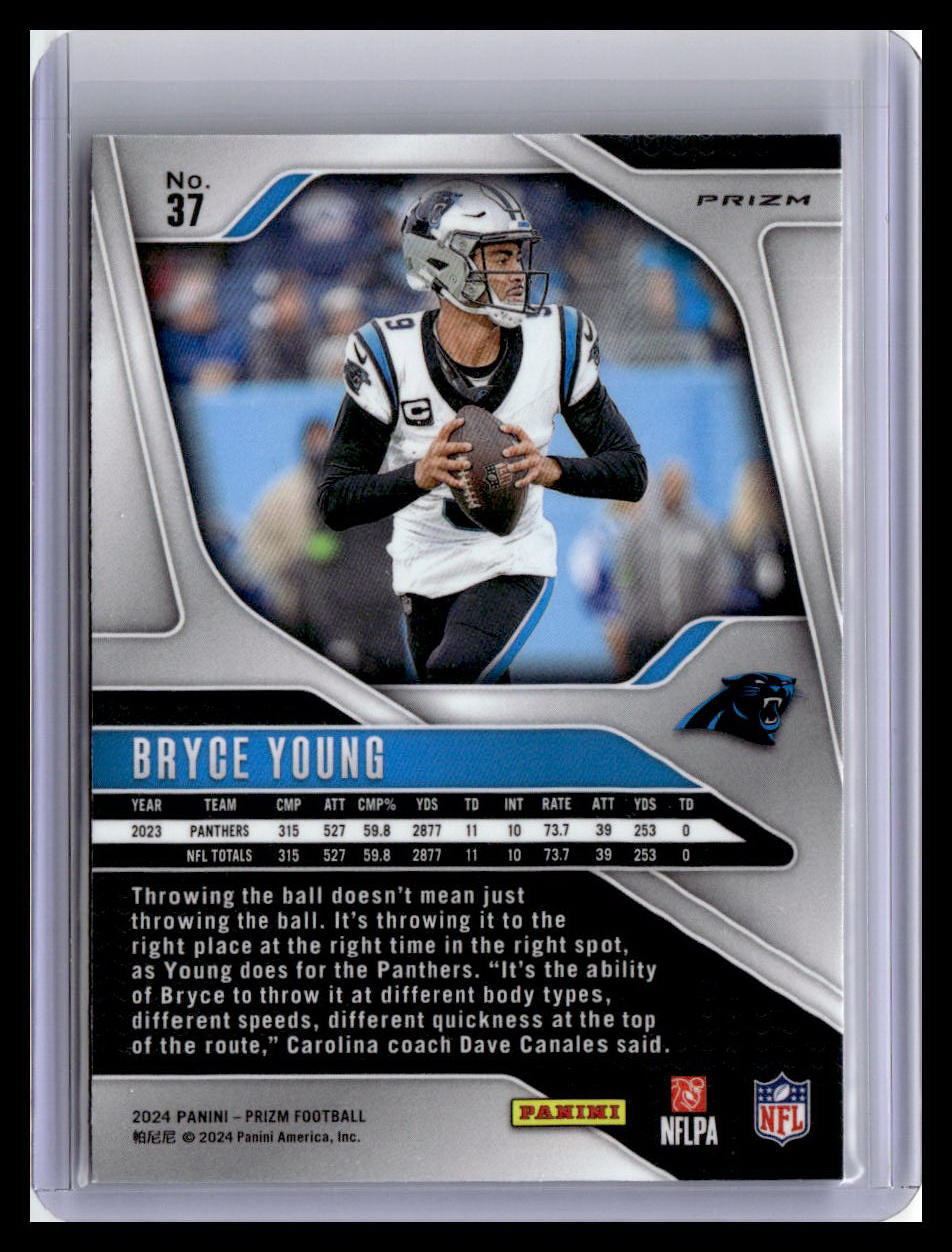 2024 Panini Prizm #37 Bryce Young Red White and Blue