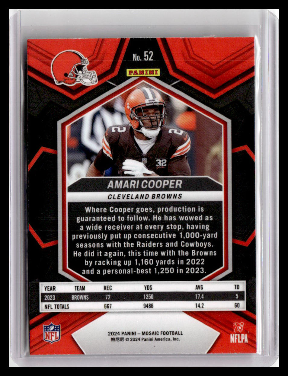 2024 Panini Mosaic #52 Amari Cooper