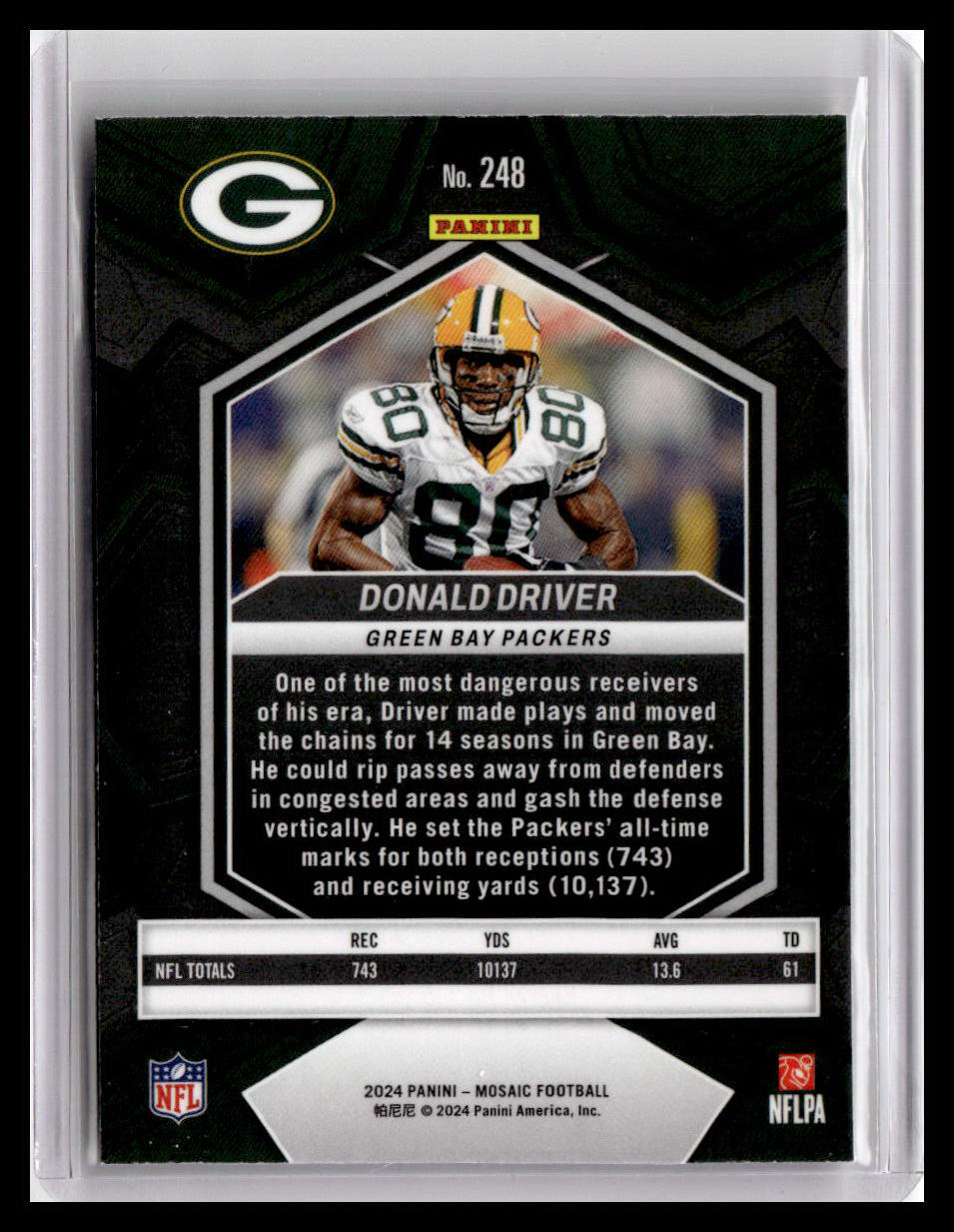 2024 Panini Mosaic #248 Donald Driver