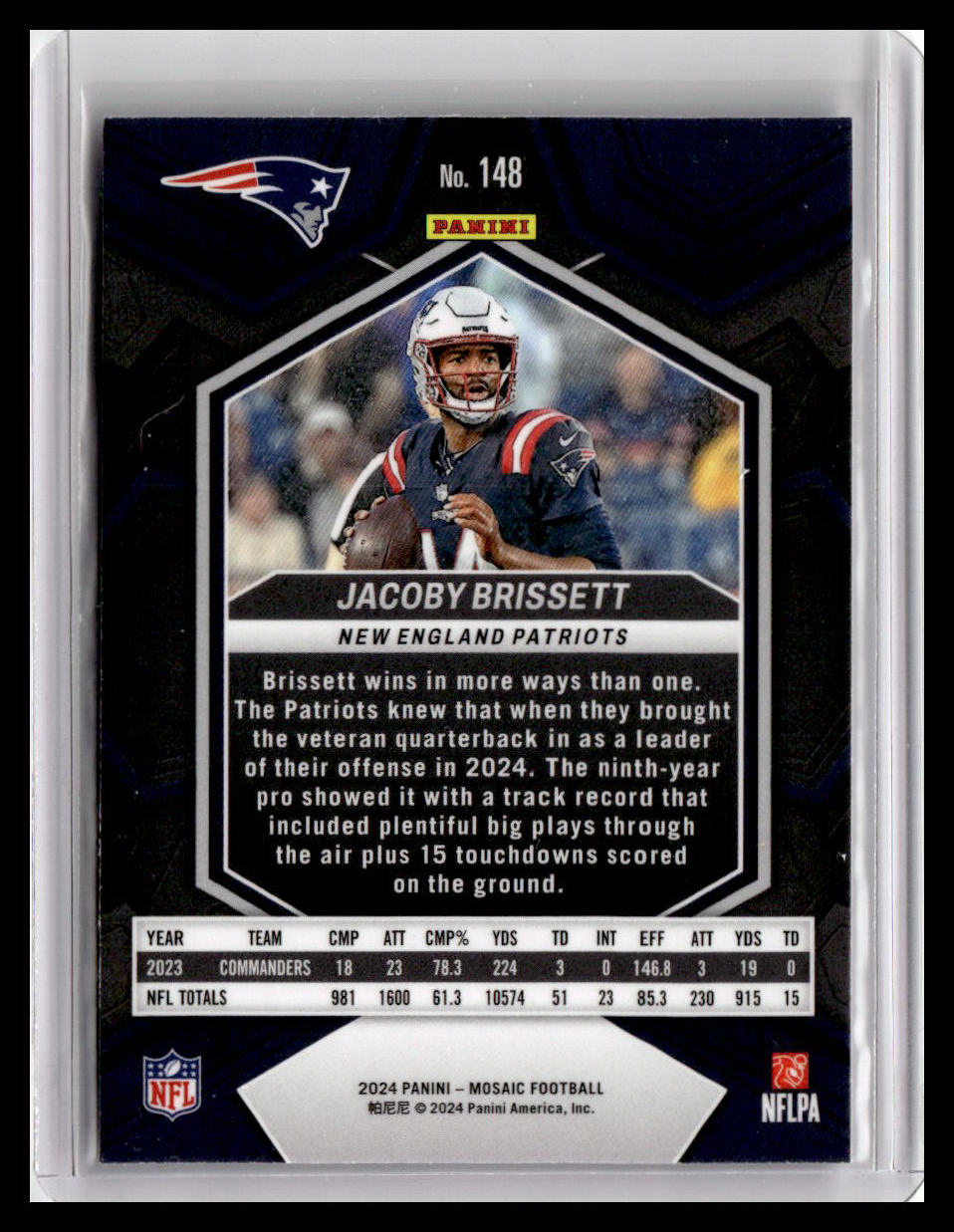 2024 Panini Mosaic #148 Jacoby Brissett