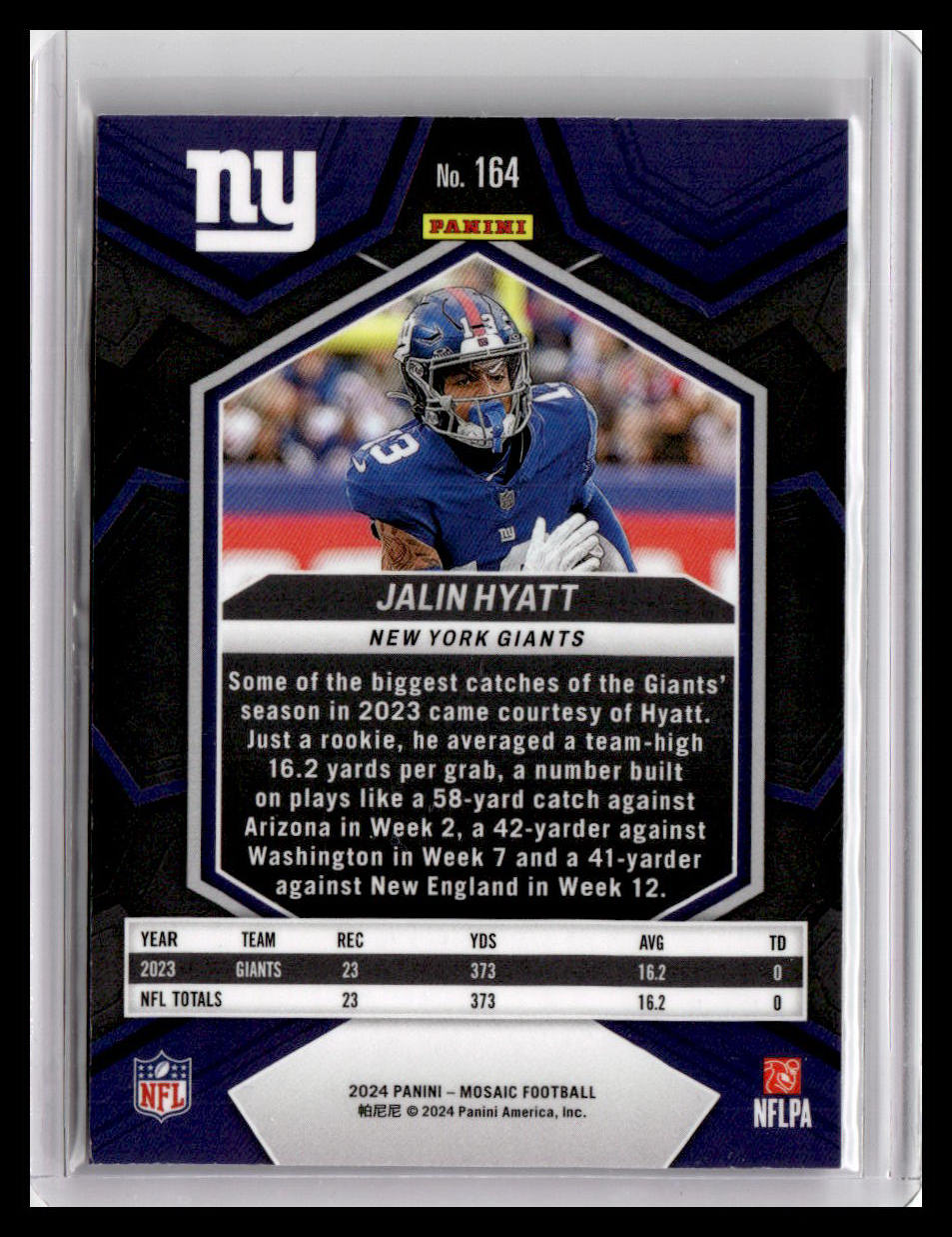 2024 Panini Mosaic #164 Jalin Hyatt
