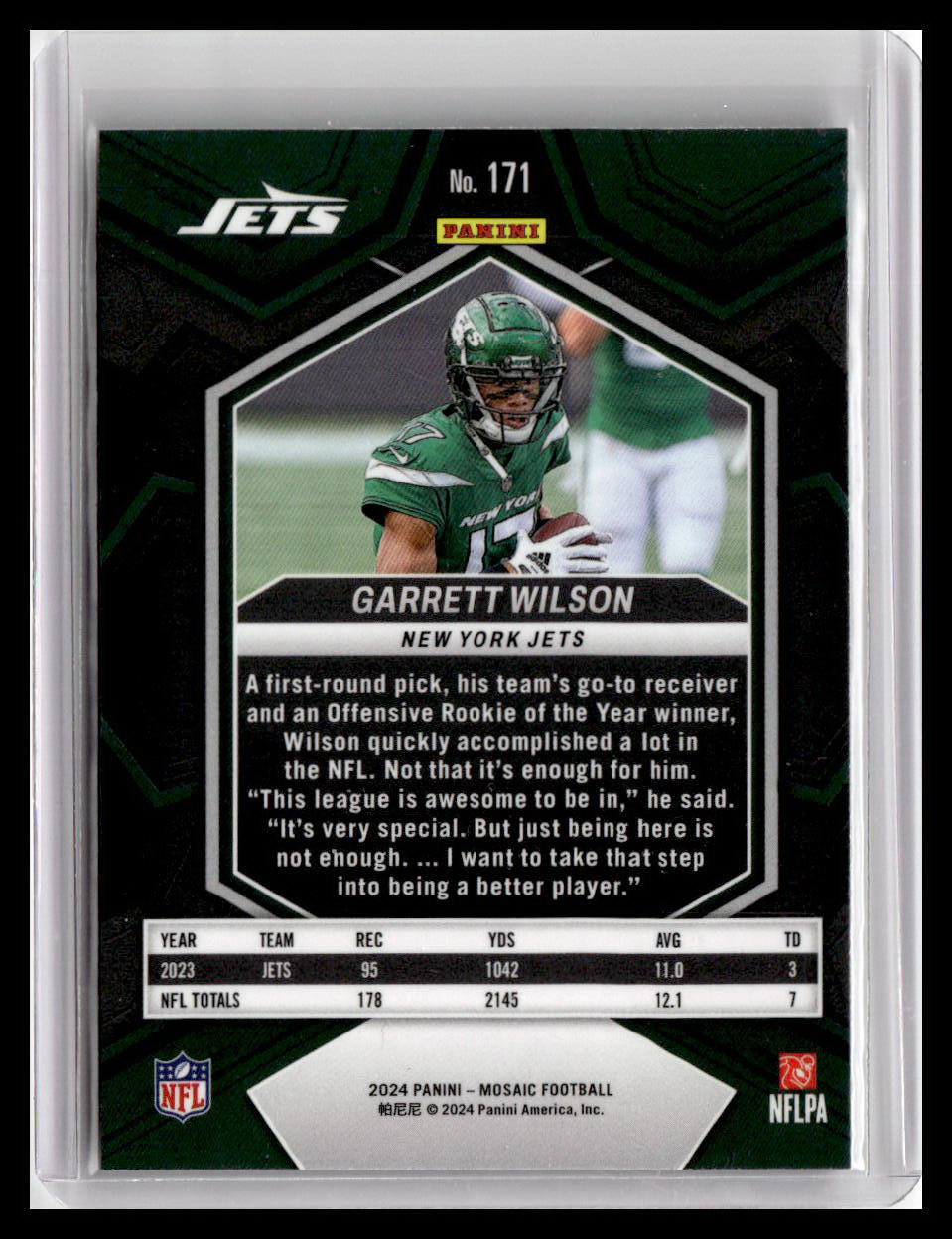 2024 Panini Mosaic #171 Garrett Wilson