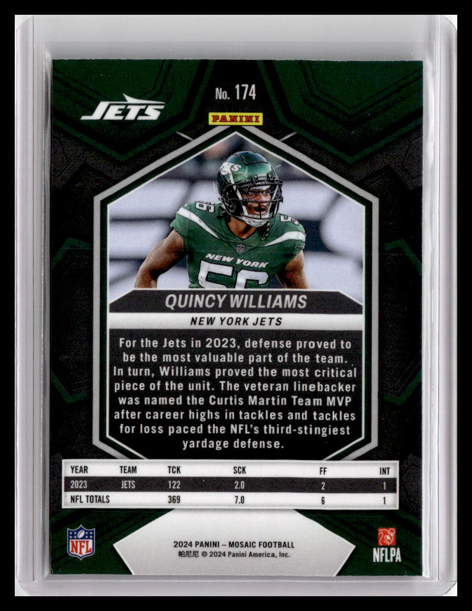 2024 Panini Mosaic #174 Quincy Williams