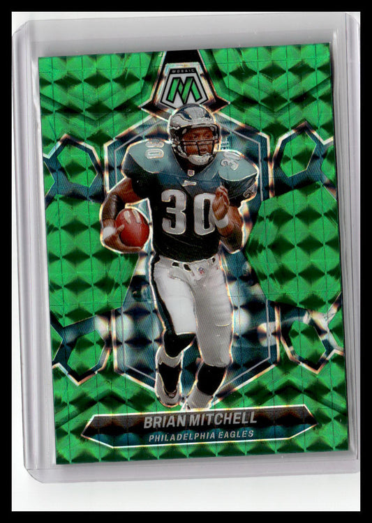 2024 Panini Mosaic #227 Brian Mitchell Mosaic Green