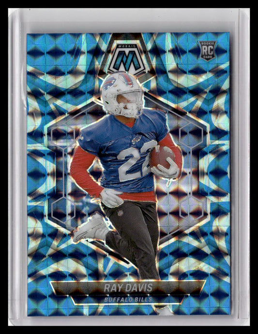 2024 Panini Mosaic #387 Ray Davis Mosaic Reactive Blue