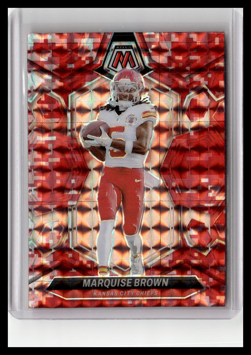 2024 Panini Mosaic #109 Marquise Brown Mosaic Red