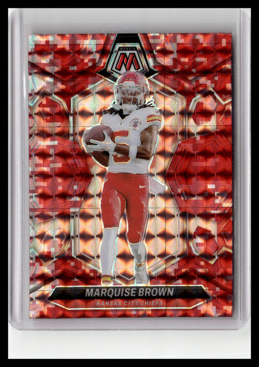 2024 Panini Mosaic #109 Marquise Brown Mosaic Red