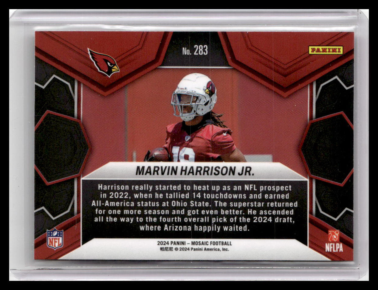 2024 Panini Mosaic #283 Marvin Harrison Jr. NFL Debut