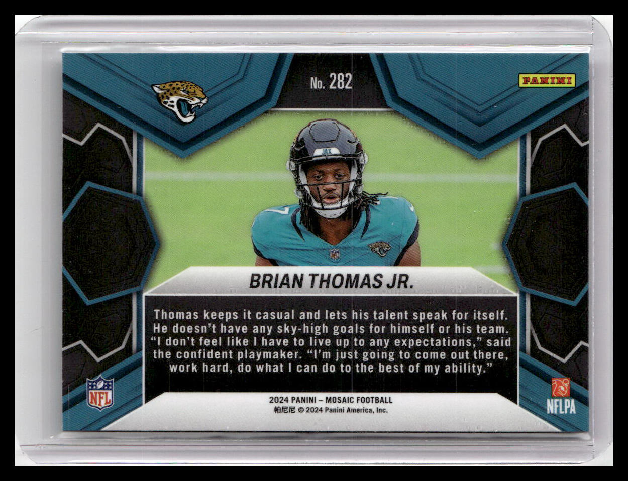 2024 Panini Mosaic #282 Brian Thomas Jr. NFL Debut