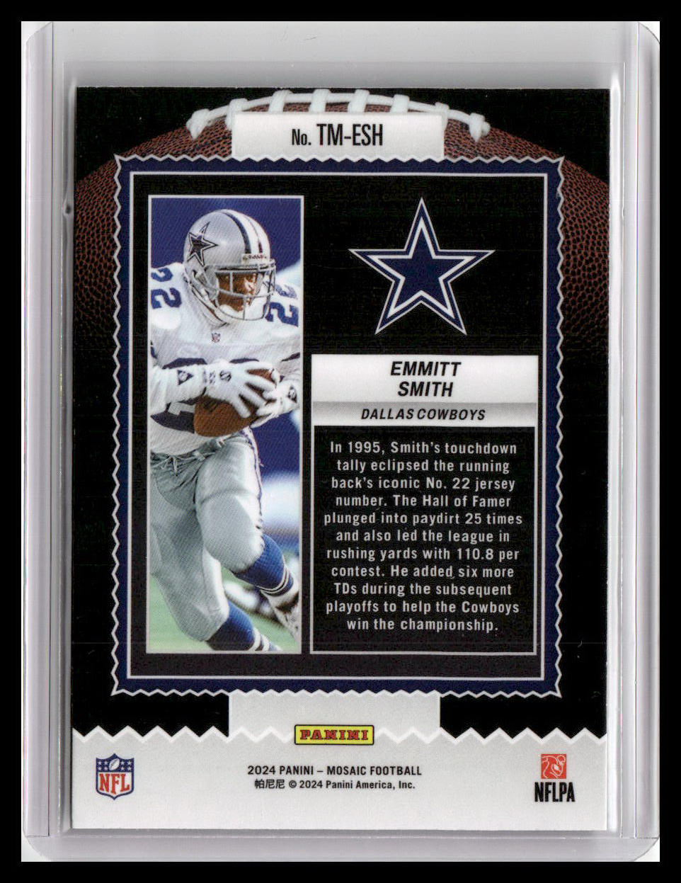 2024 Panini Mosaic #TM-ESH Emmitt Smith Touchdown Masters
