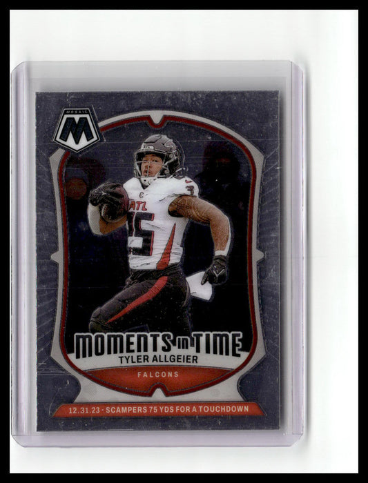 2024 Panini Mosaic #22 Tyler Allgeier Moments in Time