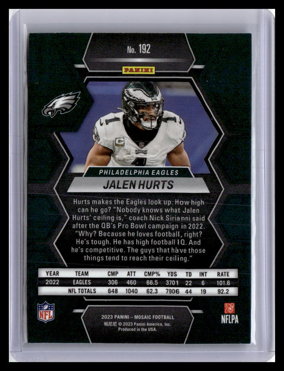 2023 Panini Mosaic #192 Jalen Hurts
