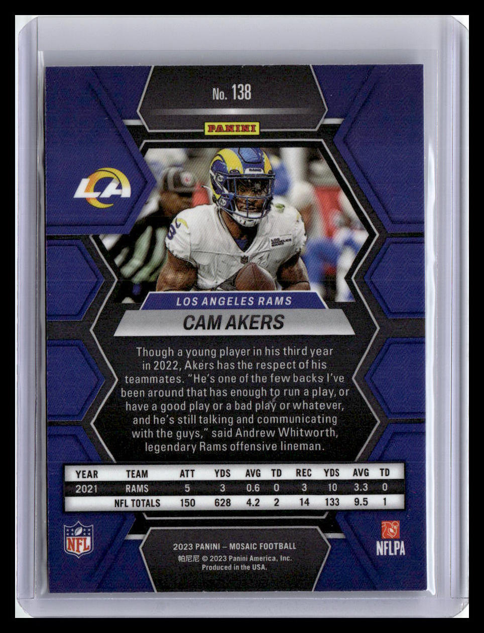 2023 Panini Mosaic #138 Cam Akers