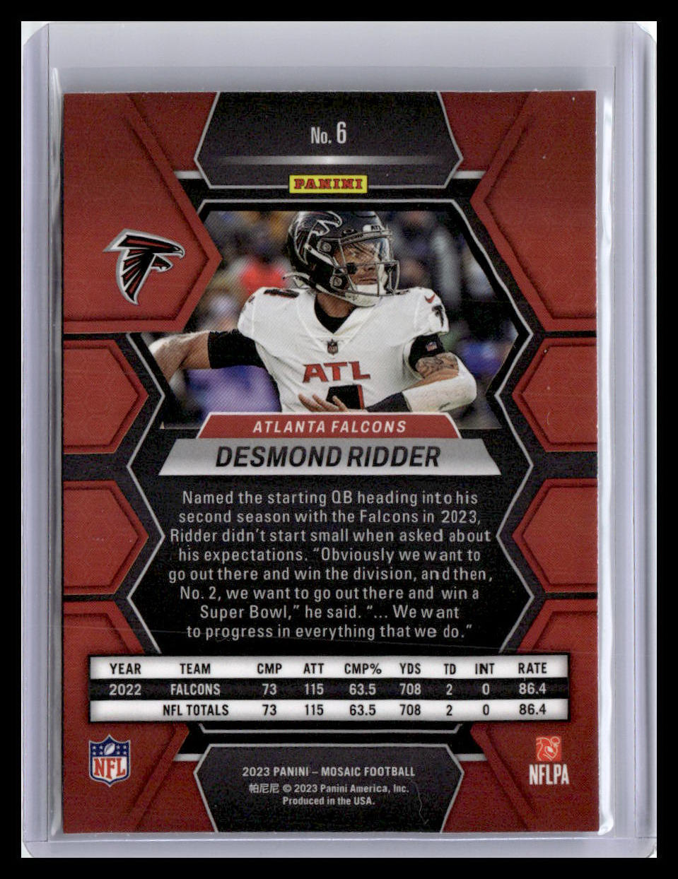 2023 Panini Mosaic #6 Desmond Ridder