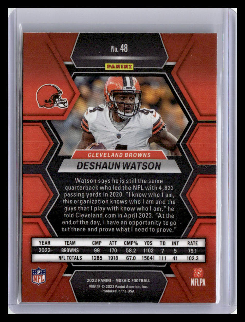 2023 Panini Mosaic #48 Deshaun Watson