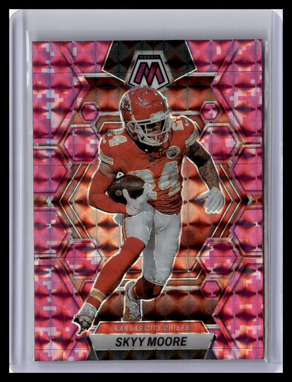 2023 Panini Mosaic #111 Skyy Moore Camo Pink Mosaic