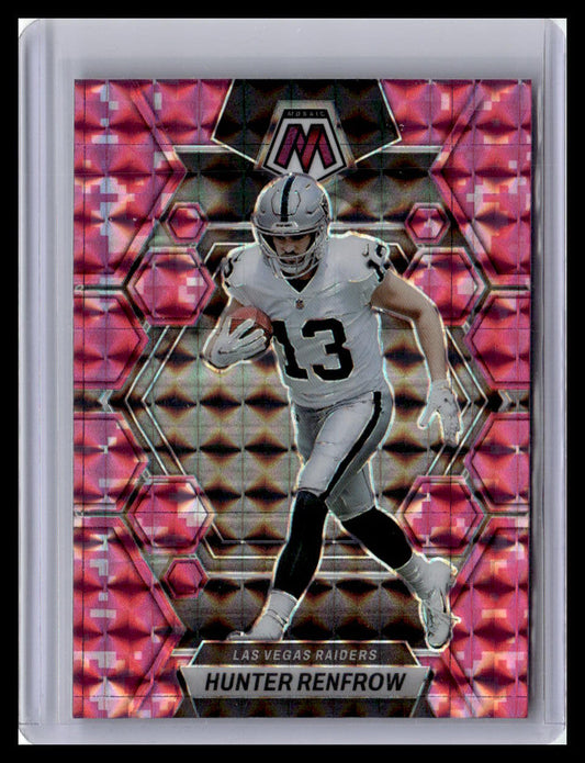 2023 Panini Mosaic #121 Hunter Renfrow Camo Pink Mosaic