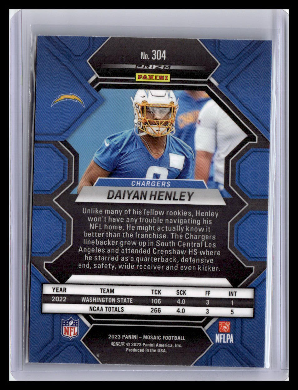 2023 Panini Mosaic #304 Daiyan Henley